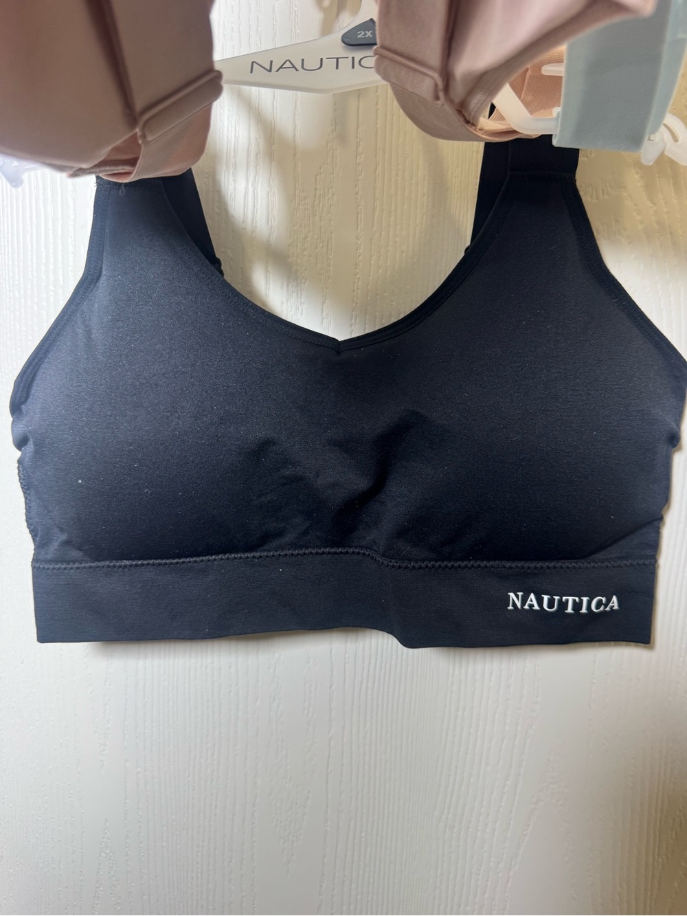 Nautica Bralette Set in Light Blue, Blush & Black - Picture 3 of 7